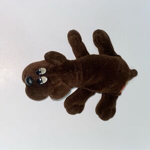 Vintage 1985 Brown Pound Puppy Missing Tag Dog Plush Nostalgic Childhood 7in